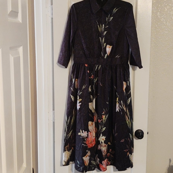 yishiqi Dresses & Skirts - NWOT black floral dress